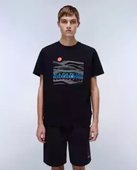 Мужская футболка с коротким рукавом Buti SS Napapijri, черный