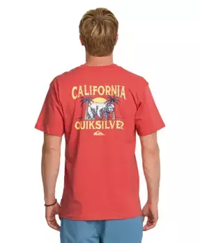 Мужская футболка с коротким рукавом California Bear Set Quiksilver, оранжевый