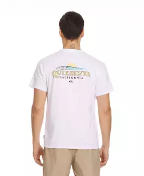 Мужская футболка с коротким рукавом California Surf Quiksilver, белый