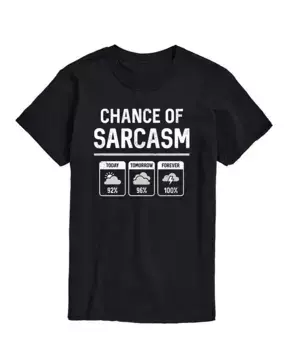 Мужская футболка с коротким рукавом Chance of Sarcasm AIRWAVES, черный