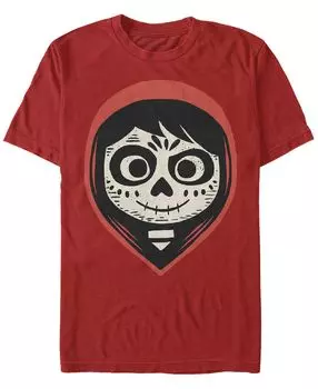Мужская футболка с коротким рукавом coco miguel sugar skull с большим лицом disney pixar Fifth Sun, красный