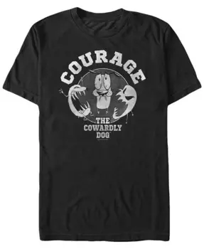Мужская футболка с коротким рукавом Courage The Cowardly Dog Ghostly Pair Fifth Sun, черный