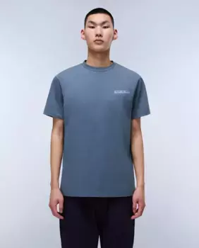 Мужская футболка с коротким рукавом Dati SS Napapijri, темно-серый