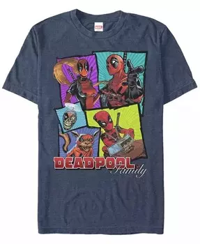 Мужская футболка с коротким рукавом Deadpool Fam Bam Fifth Sun, синий