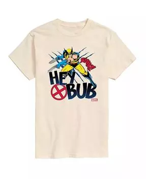 Мужская футболка с коротким рукавом Deadpool Wolverine Hey Bub AIRWAVES, коричневый/бежевый