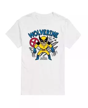 Мужская футболка с коротким рукавом Deadpool Wolverine AIRWAVES, белый