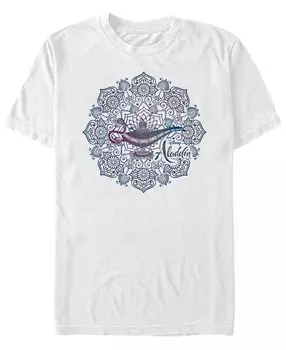 Мужская футболка с коротким рукавом disney aladdin live action genie lamp mandala Fifth Sun, белый