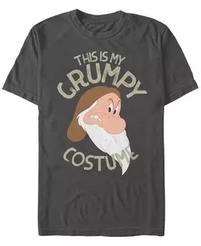 Мужская футболка с коротким рукавом Disney Белоснежка и семь гномов Grumpy Halloween Costume Fifth Sun, серый