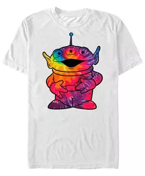 Мужская футболка с коротким рукавом Disney Pixar «История игрушек» Tie Dye Alien Fifth Sun, белый