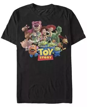 Мужская футболка с коротким рукавом Disney Pixar Toy Story We're All Besties Group Shot Fifth Sun, черный
