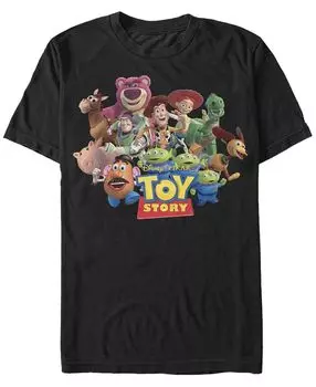 Мужская футболка с коротким рукавом disney pixar история игрушек we’re all besties group shot Fifth Sun, черный