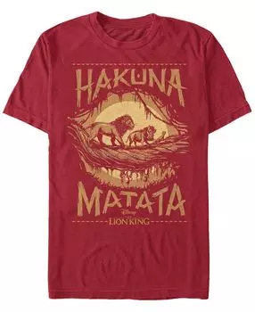 Мужская футболка с коротким рукавом disney the lion king live action hakuna matata Fifth Sun