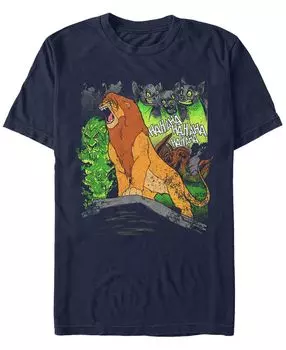 Мужская футболка с коротким рукавом disney the lion king simba a hero roars Fifth Sun, синий