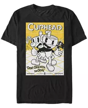 Мужская футболка с коротким рукавом don't deal with the devil poster Fifth Sun, черный