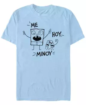 Мужская футболка с коротким рукавом Doodlebob and Squid Fifth Sun, синий