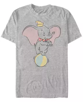 Мужская футболка с коротким рукавом Dumbo Ball Pose Fifth Sun, серый