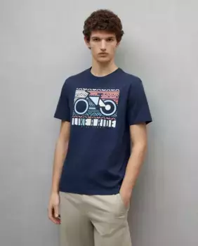 Мужская футболка с коротким рукавом Easy Wear, темно-синий