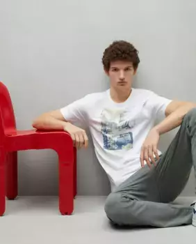 Мужская футболка с коротким рукавом Easy Wear, белый