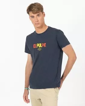 Мужская футболка с коротким рукавом Elpulpo, темно-синий