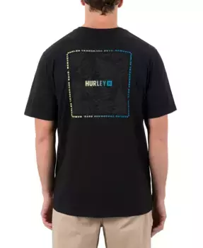 Мужская футболка с коротким рукавом Fern Gradient Hurley, черный