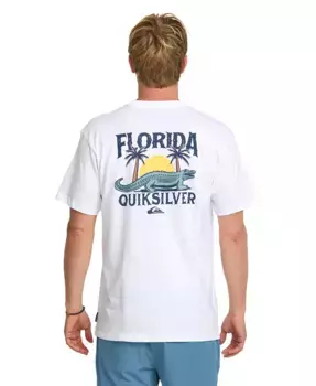 Мужская футболка с коротким рукавом Florida Gator Quiksilver, белый