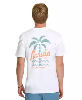 Мужская футболка с коротким рукавом Florida Locked In Quiksilver, белый