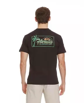 Мужская футболка с коротким рукавом Florida Palm Badge Quiksilver, черный