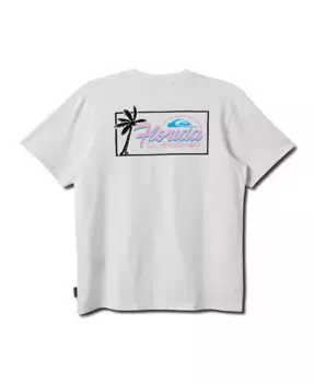 Мужская футболка с коротким рукавом Florida Palm Badge Quiksilver, белый