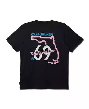 Мужская футболка с коротким рукавом Florida Road Sign Quiksilver, черный