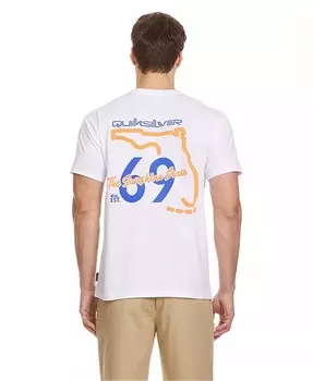 Мужская футболка с коротким рукавом Florida Road Sign Quiksilver, белый