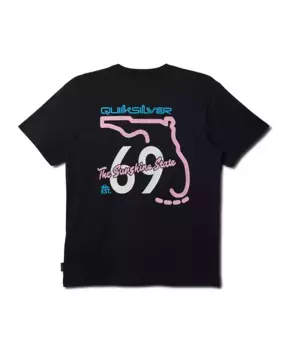 Мужская футболка с коротким рукавом Florida Road Sign Quiksilver, черный