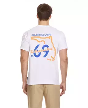 Мужская футболка с коротким рукавом Florida Road Sign Quiksilver, белый