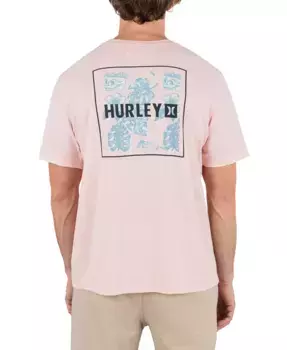 Мужская футболка с коротким рукавом Four Corners Hurley, розовый