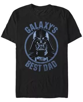Мужская футболка с коротким рукавом Galaxy Dad Comp с круглым вырезом Fifth Sun, черный