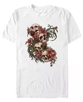 Мужская футболка с коротким рукавом Garden of Skulls Colors Design By Humans, белый