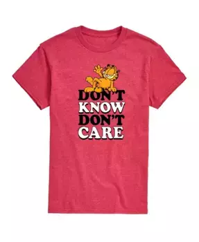 Мужская футболка с коротким рукавом Garfield Don't Know Don't Care AIRWAVES, красный