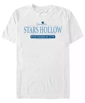 Мужская футболка с коротким рукавом Gilmore Girls TV Stars Hollow Fifth Sun, белый