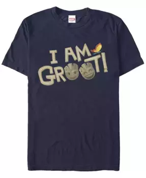 Мужская футболка с коротким рукавом Groot Emoji Fifth Sun, синий