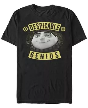 Мужская футболка с коротким рукавом gru despicable genius Fifth Sun, черный