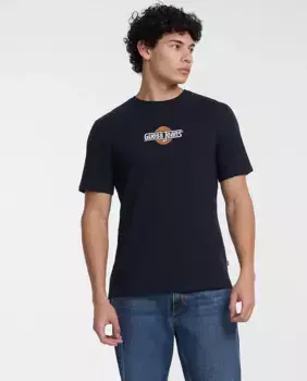 Мужская футболка с коротким рукавом Guess Jeans, тёмно-синий