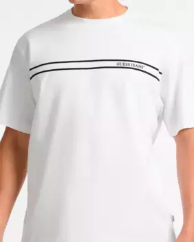 Мужская футболка с коротким рукавом Guess Jeans, белый