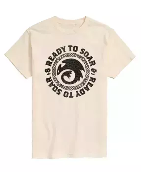 Мужская футболка с коротким рукавом How to Train Your Dragon Ready to Soar AIRWAVES, коричневый/бежевый