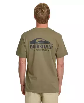Мужская футболка с коротким рукавом Hunter Spray Quiksilver, зеленый