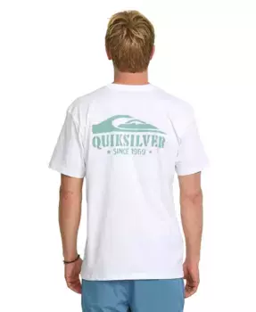 Мужская футболка с коротким рукавом Hunter Spray Quiksilver, белый