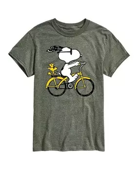 Мужская футболка с коротким рукавом Hybrid Apparel Peanuts Bike AIRWAVES, зеленый