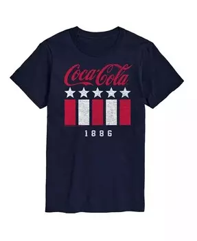 Мужская футболка с коротким рукавом Hybrid Apparel Coca Cola Americana AIRWAVES, синий