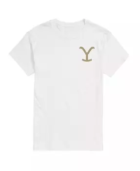 Мужская футболка с коротким рукавом Hybrid Apparel Yellowstone Logo AIRWAVES, белый