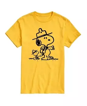 Мужская футболка с коротким рукавом Hybrid Apparel Peanuts Outdoor AIRWAVES, желтый