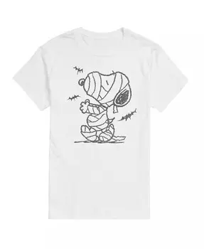 Мужская футболка с коротким рукавом Hybrid Apparel Peanuts Mummy AIRWAVES, белый
