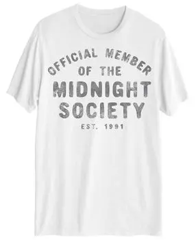 Мужская футболка с коротким рукавом hybrid official member of midnight society AIRWAVES, белый